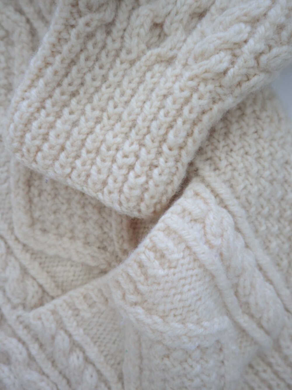 Vintage Glendalough Woolen Mills Knit Fisherman Cardigan Sweater | L - Picture 3 of 6